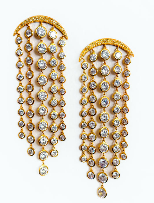 "Janet" Shimmer Drape Earrings