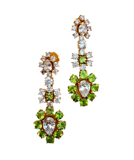 "Ashley" coloured stones Earrings
