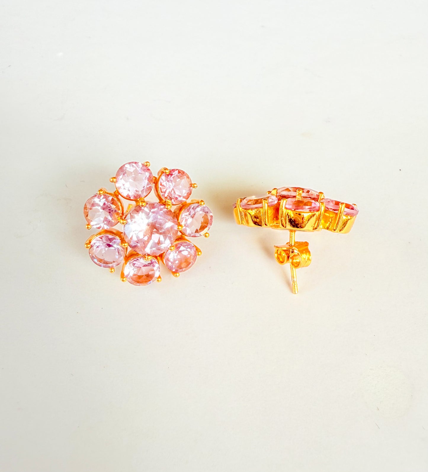 "Gia" Amethyst Flower Earrings
