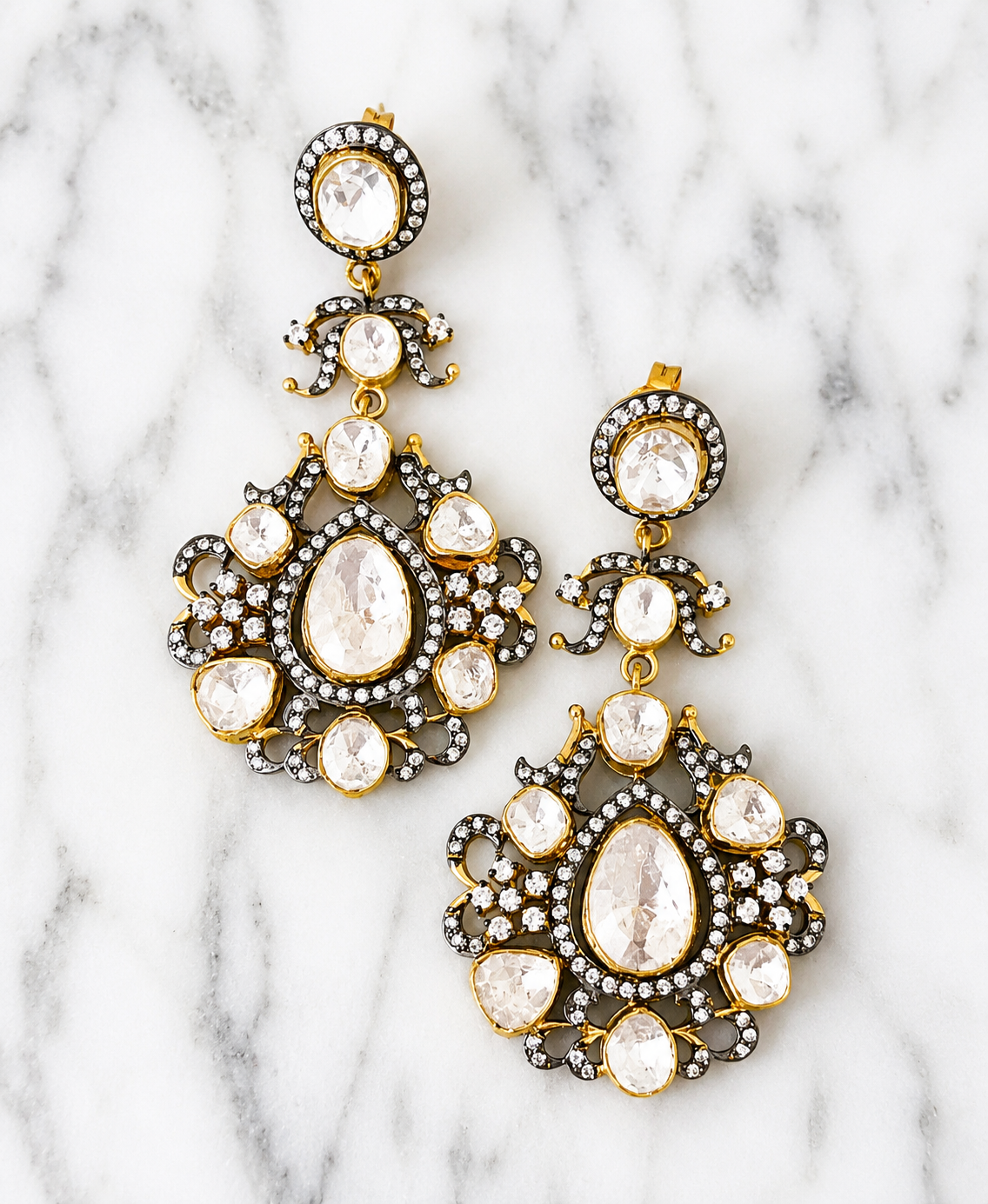 “Theresa” Zircon Earrings
