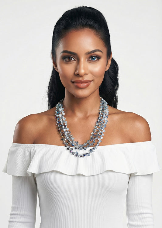 "Shania" Crystal Beads Necklace