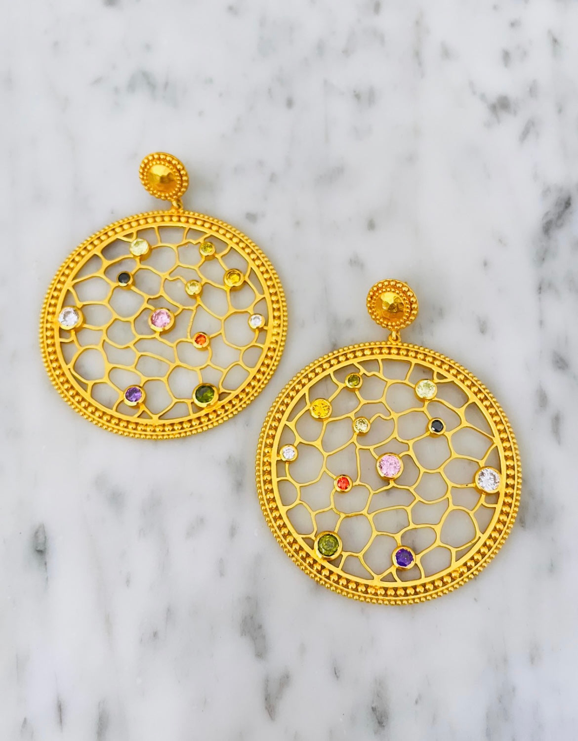 “Susan" Hoop Earrings