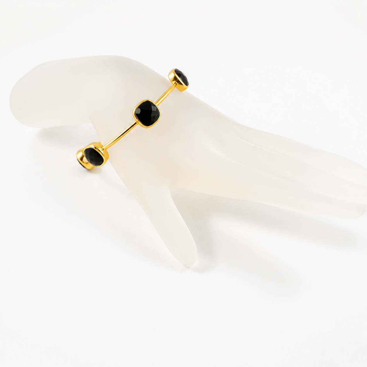 Black Onyx Gem Bangle