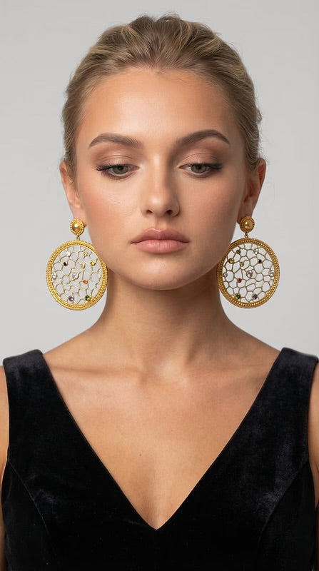 “Susan" Hoop Earrings