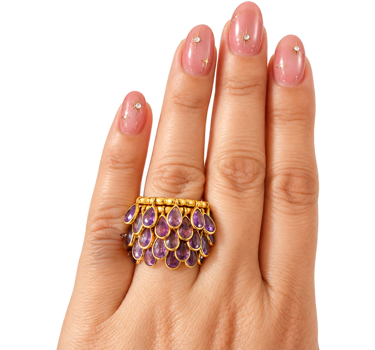 Shirley Purple Charm Ring