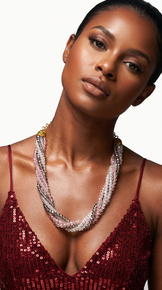 "Joanna" Crystal Beads Necklace