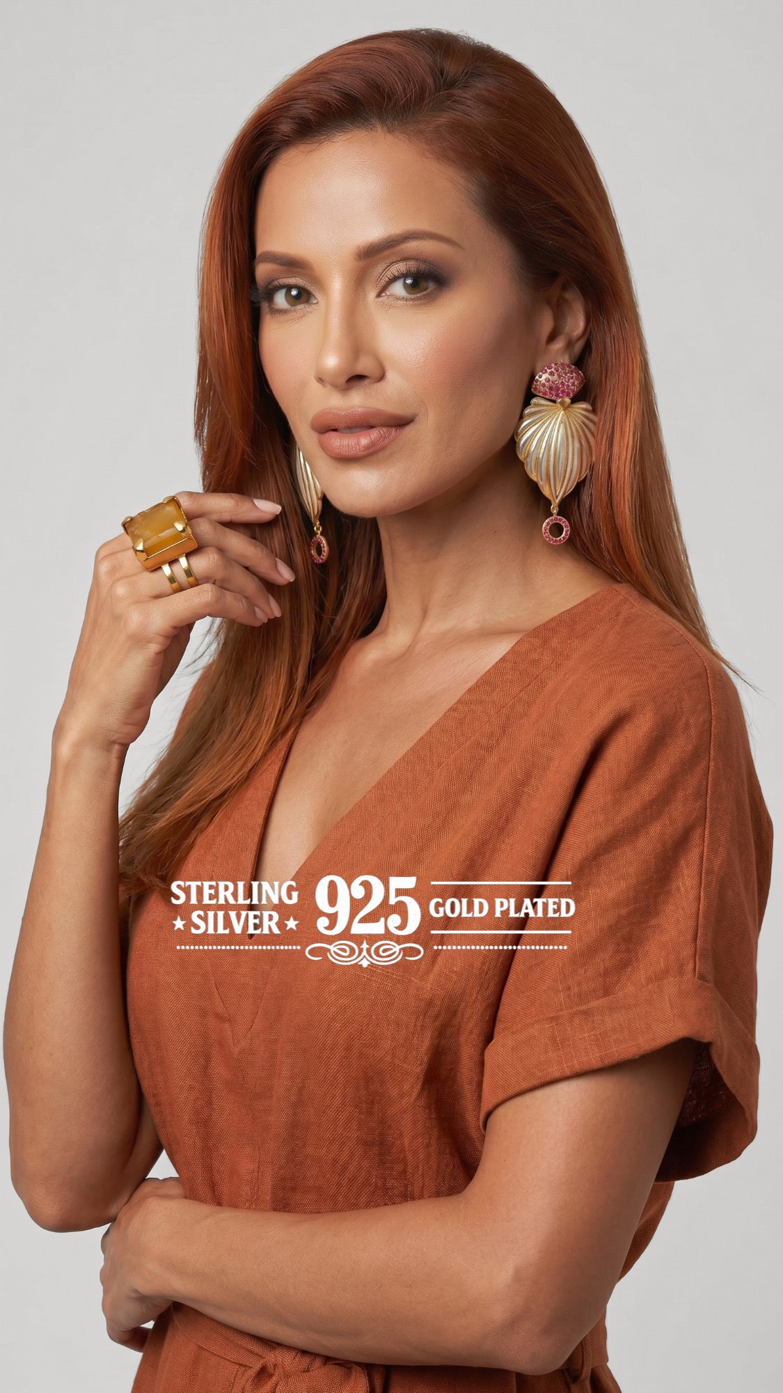 "Snezana" Shell Earrings