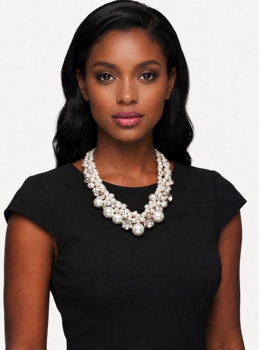 “Krystal” Pearl Necklace