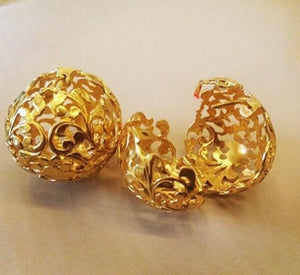 "Lisa" Filigree Ball Earrings