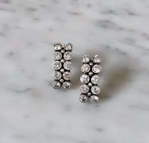 "Gemma” Silver earrings