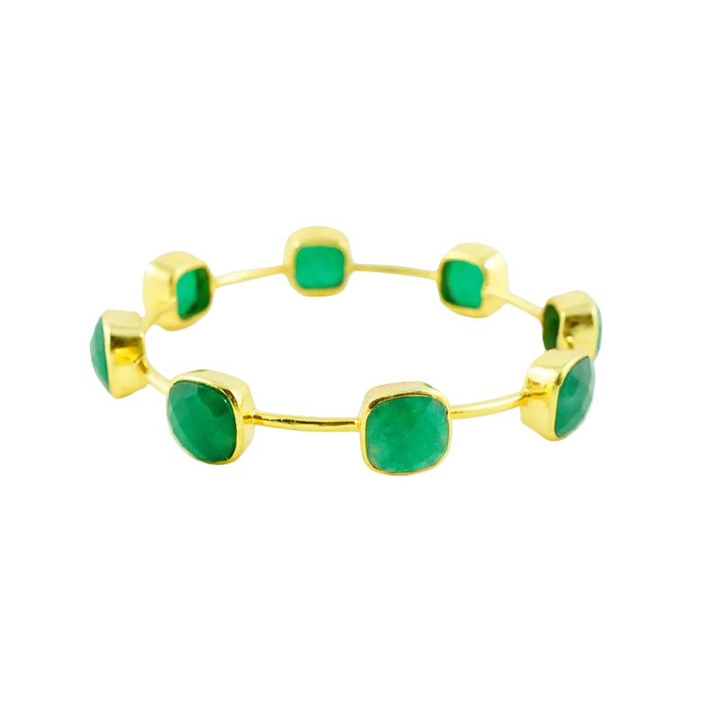 Green Onyx Gem Bangle