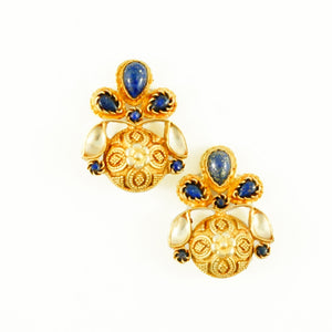 "Kathleen" Lapiz Lazuli Earrings