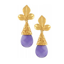 Load image into Gallery viewer, &quot;Olympia&quot; Amethyst Drop Earrings