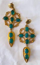 Load image into Gallery viewer, &quot;Xena&quot; Earrings - Green Onyx