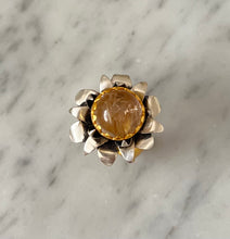 Load image into Gallery viewer, &quot;Lotus&quot; Cocktail Ring - Rutilated Quartz