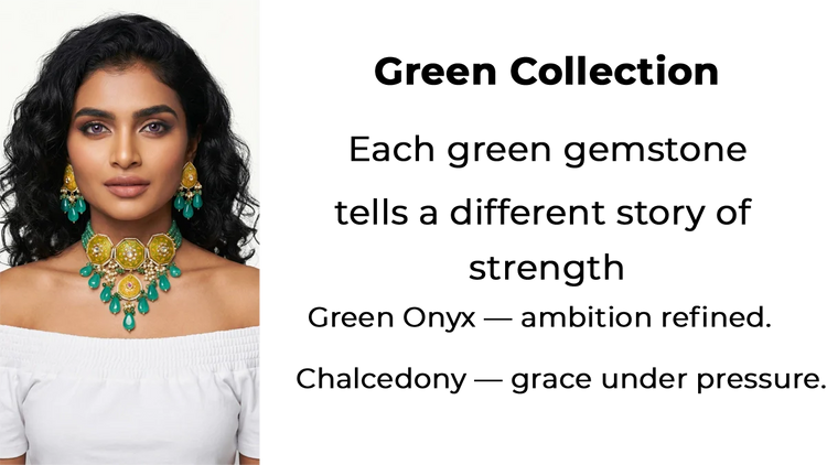 Green Chalcedony, Onyx, Zircon, Zirconia