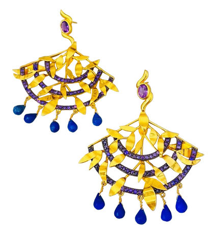 "Kora" Peacock Earrings