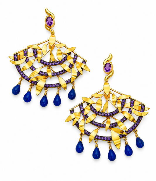 "Kora" Peacock Earrings