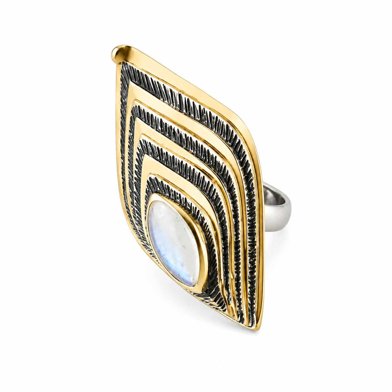 Moonstone Kite Ring