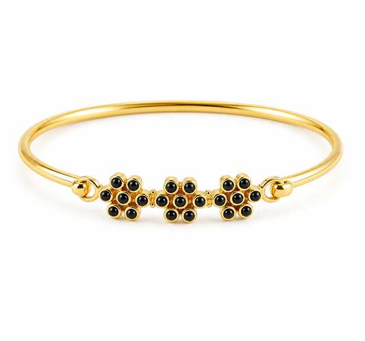 "Chantel" Blank Onyx Bangle