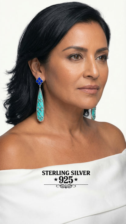 Athena - Turquoise Earrings