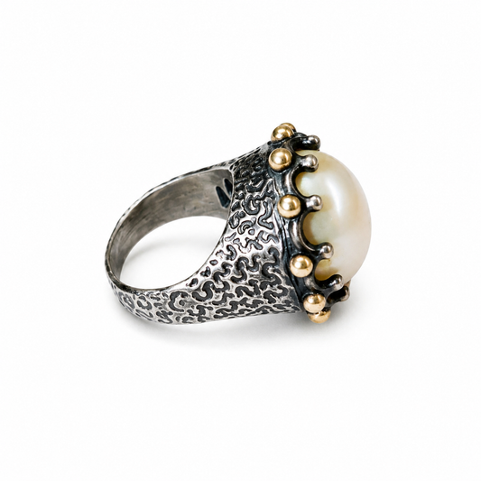 "Mary" Pearl Ring