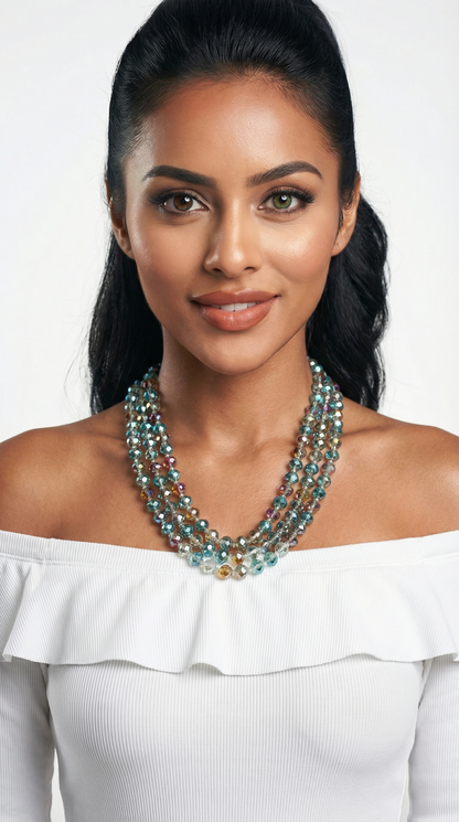 "Emma" Crystal Beads Necklace