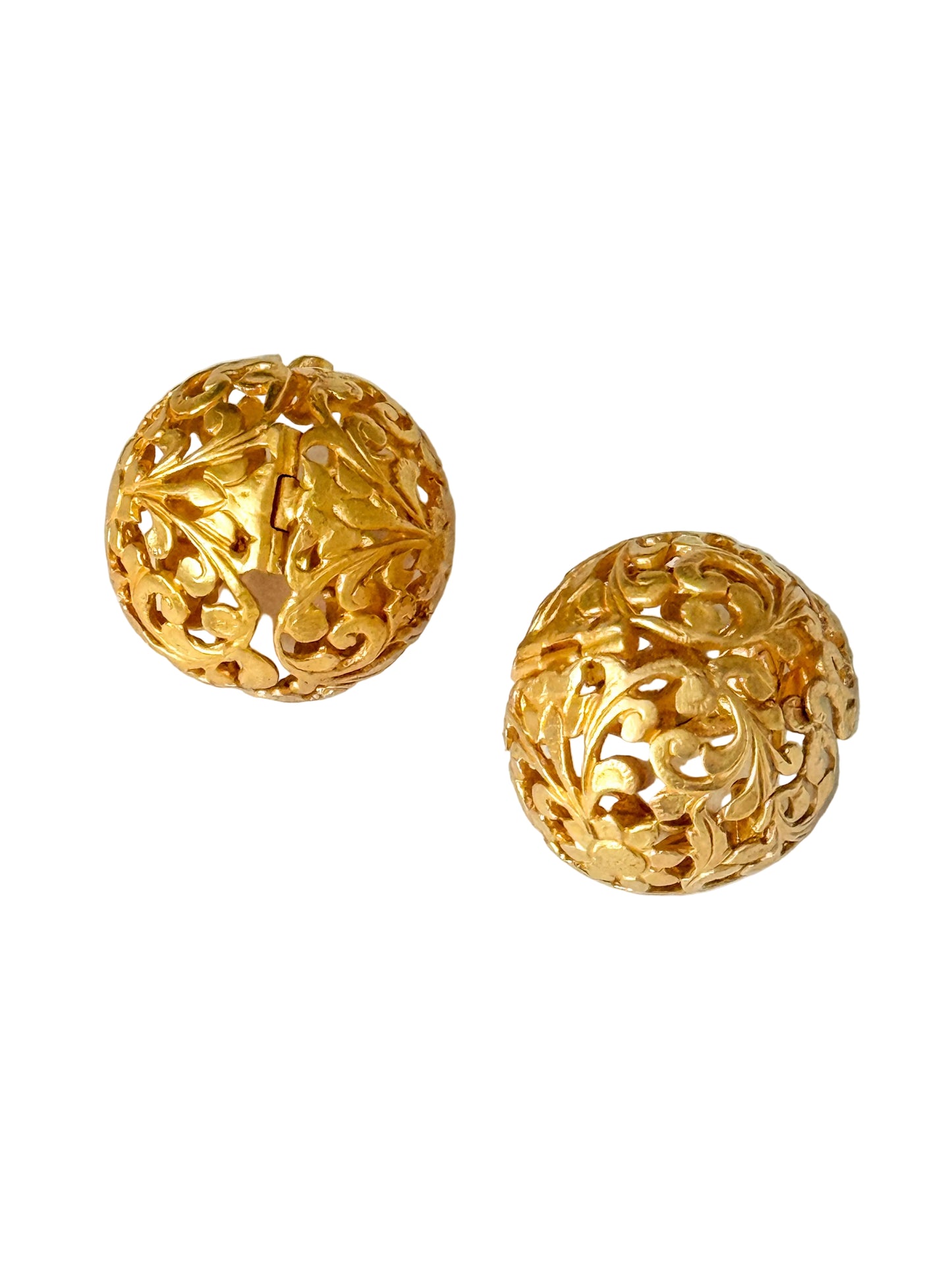 "Lisa" Filigree Ball Earrings