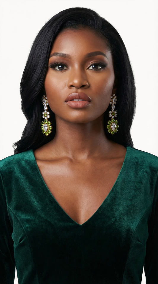 "Ashley" coloured stones Earrings