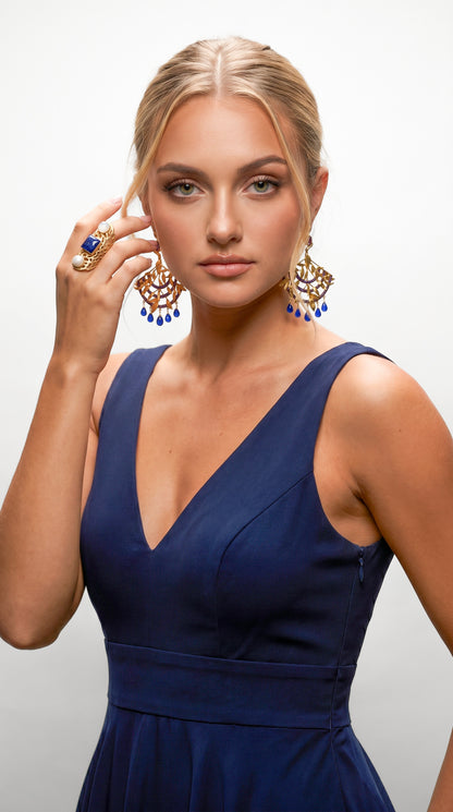 "Kora" Peacock Earrings