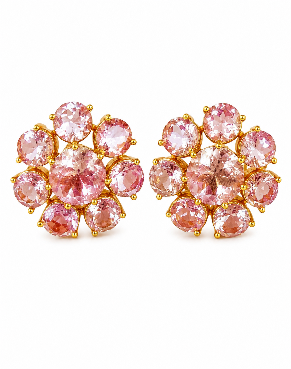 "Gia" Amethyst Flower Earrings