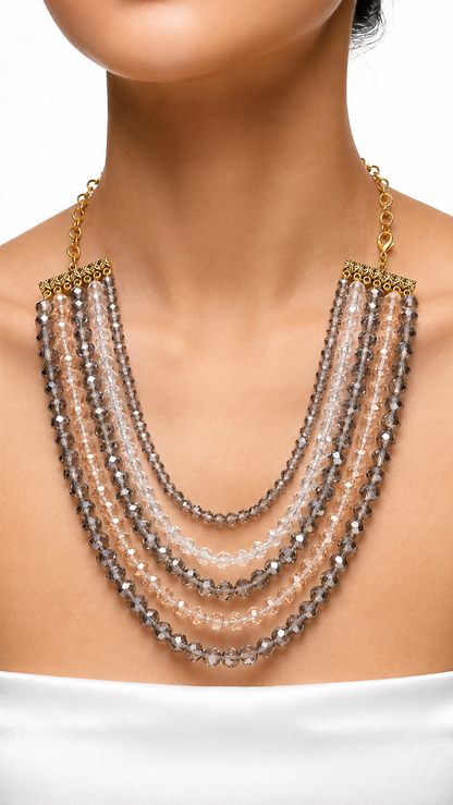 "Fran" Crystal Beads Necklace