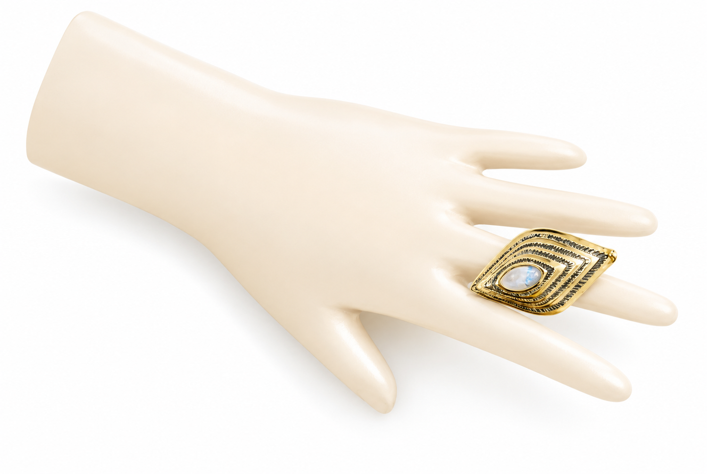 Moonstone Kite Ring