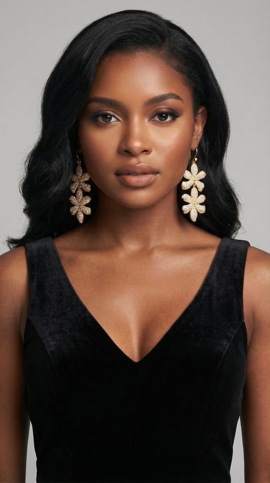 "Anastasia" Flower Earrings