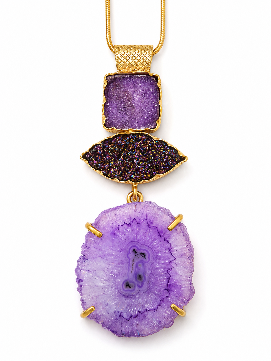 Sterling Silver Gold Plated "Harper" Necklace