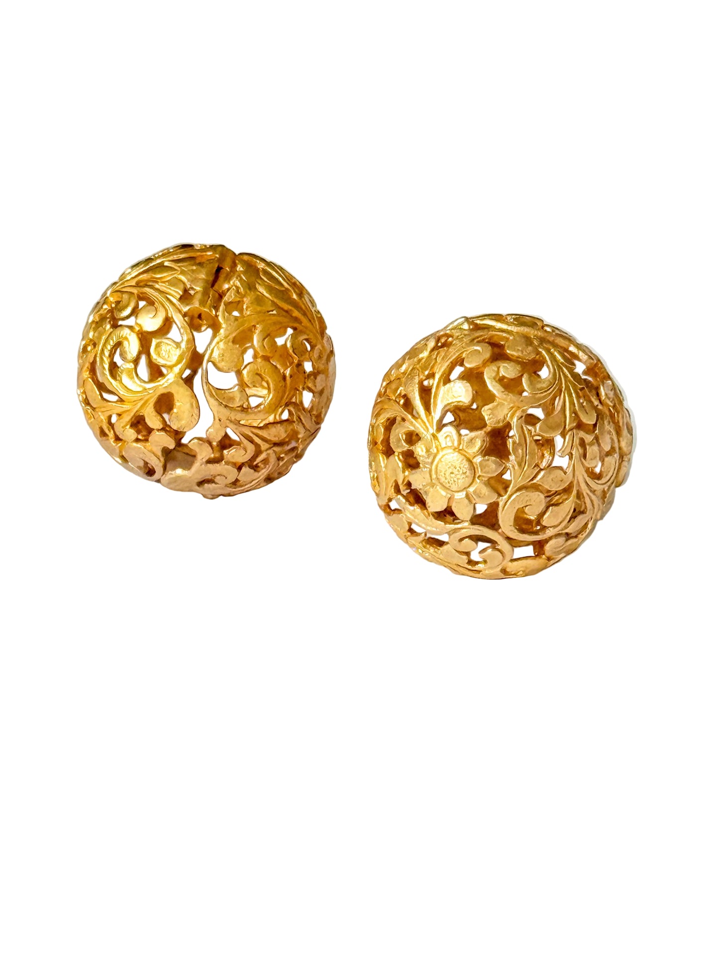 "Lisa" Filigree Ball Earrings