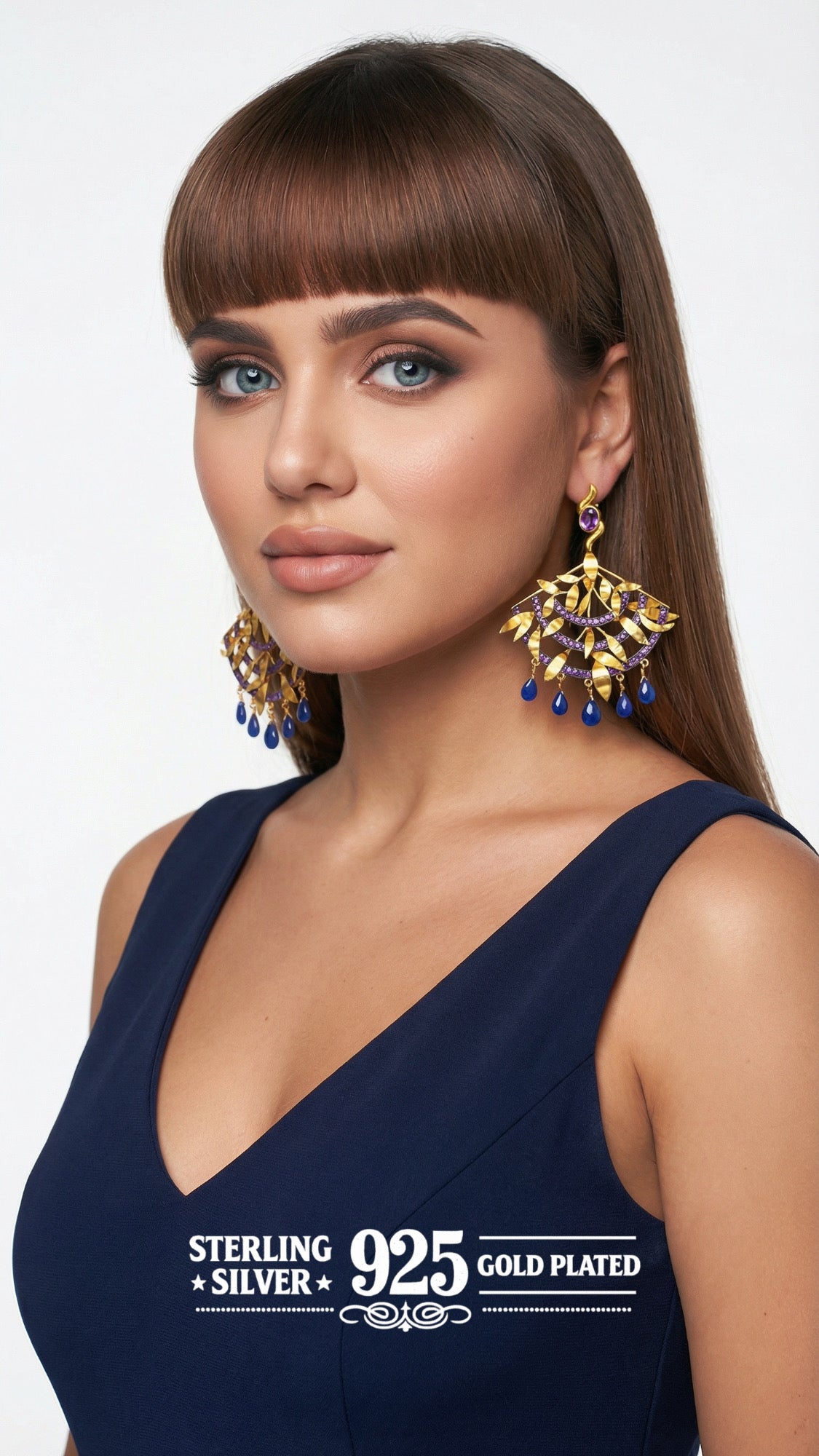 "Kora" Peacock Earrings