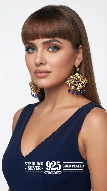 "Kora" Peacock Earrings