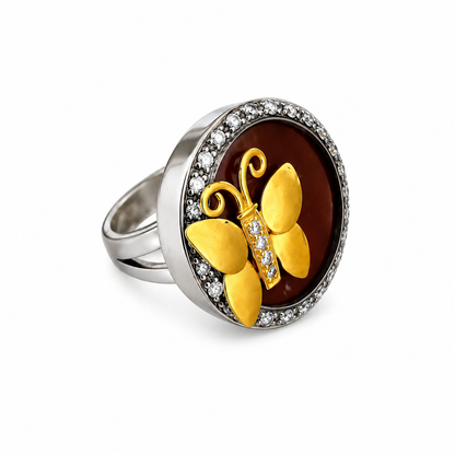 Zircon “Butterfly” Ring
