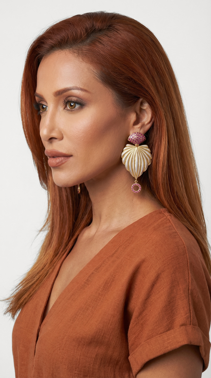 "Snezana" Shell Earrings