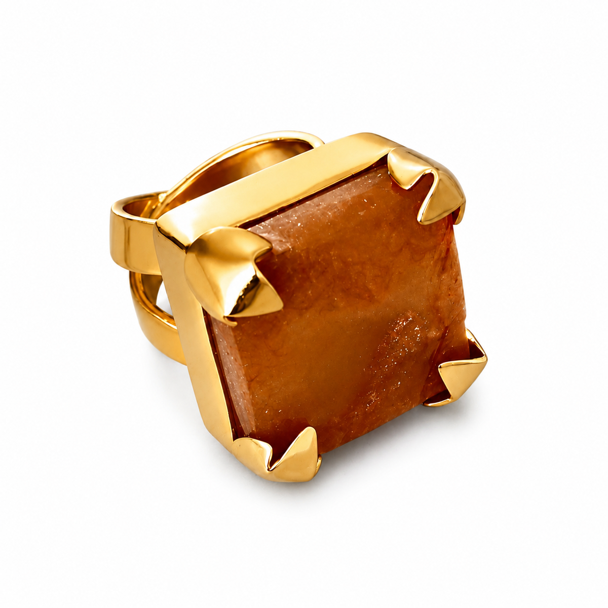 Lemon Agate “Sultan” Ring
