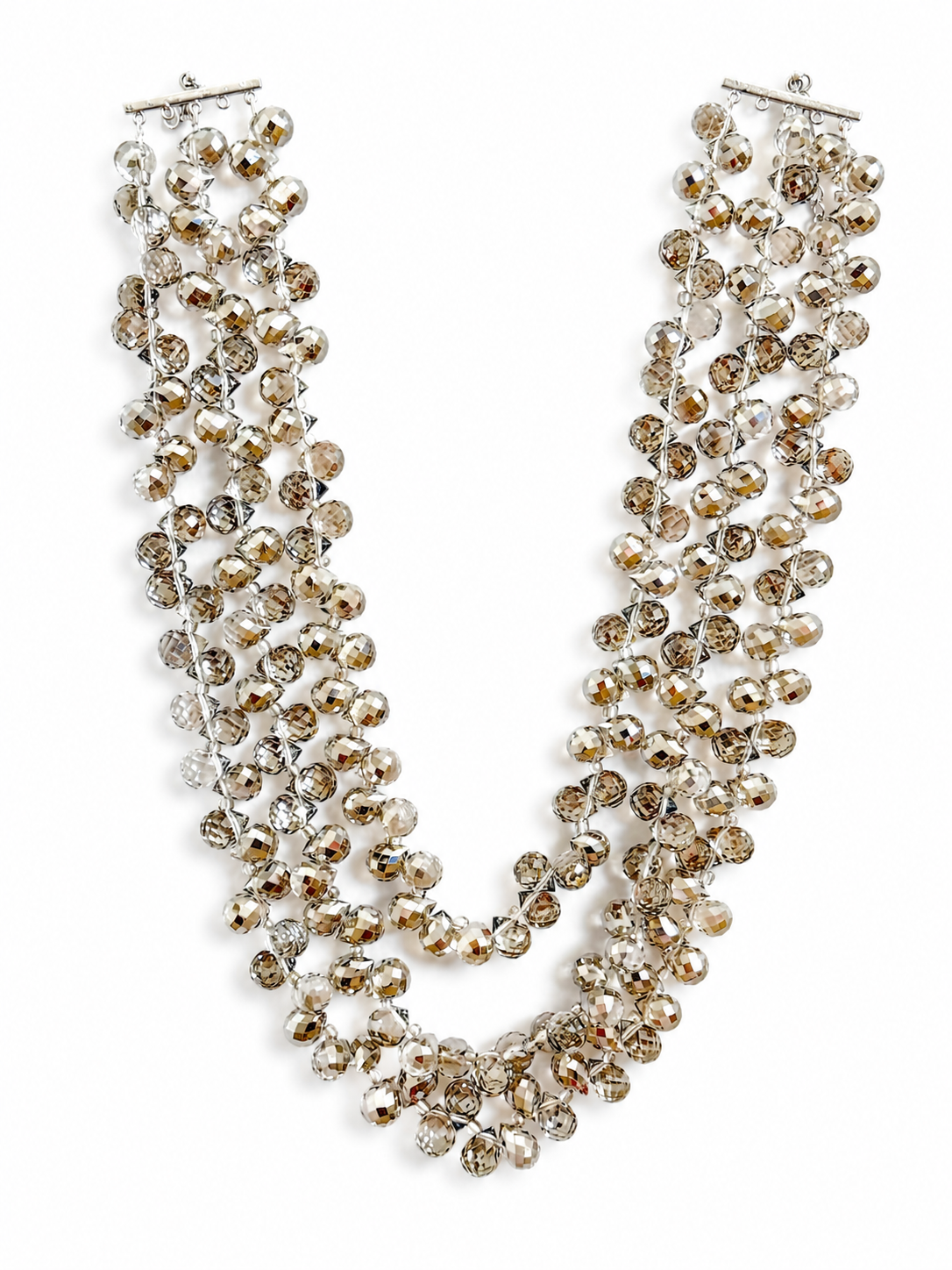 "Kristin" Crystal Beads Necklace