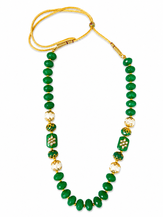"Caroline" Green Onyx Necklace