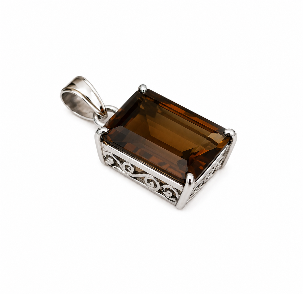 "Monica" Smoky Quartz Pendant