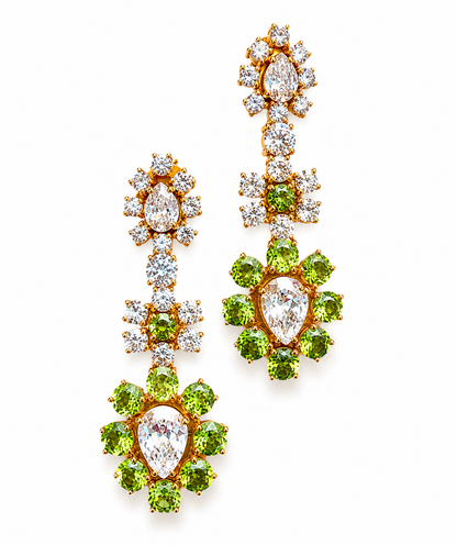 "Ashley" coloured stones Earrings