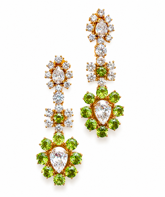 "Ashley" coloured stones Earrings
