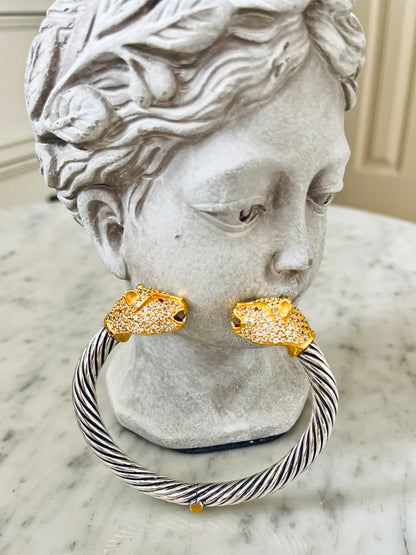 “Cheetah” Cuff - Two Tone