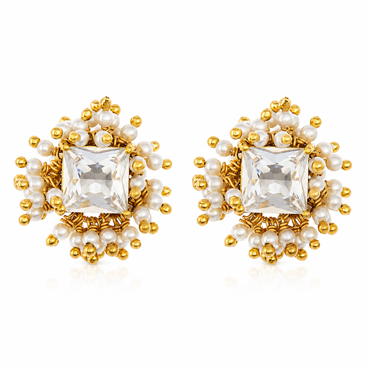 "Laurell"  Swarovski crystals studs