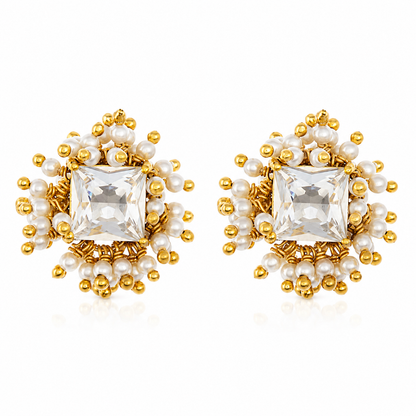 "Laurell"  Swarovski crystals studs