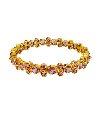 Amethyst Lydia Bangle - Gold